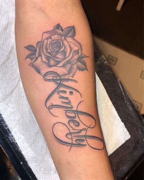 female rose tattoo with name inside|rose tattoo template with name.